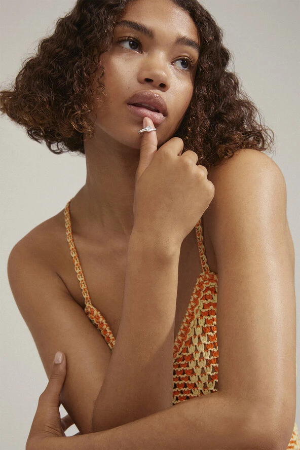 BREATHE recycled crystal ring silver-plated Pilgrim BREATHE Recycled Crystal Ring Silver-plated -Pernille Corydon Butik 5700560096172 m2