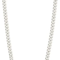 Pilgrim BREATHE Recycled Curb Chain Necklace Silver-plated