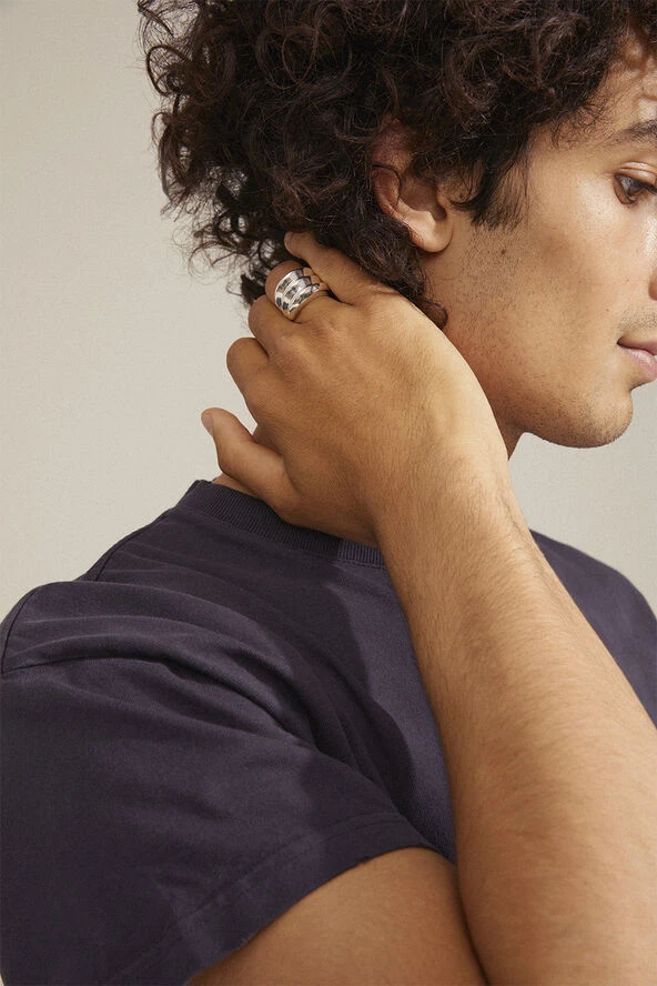 REFLECT recycled statement ring silver-plated Pilgrim REFLECT Recycled Statement Ring Silver-plated -Pernille Corydon Butik 5700560096301 m1