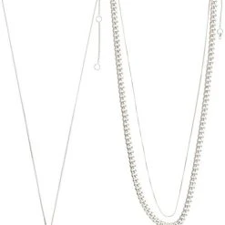 Pilgrim CREATE Recycled Necklace 3-in-1 Silver-plated -Pernille Corydon Butik 5700560096448 2