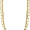 Pilgrim PAUSE Recycled Cable & Curb Chains Necklace Gold-plated