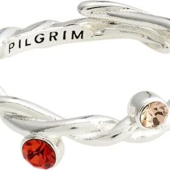 Pilgrim PAUSE Recycled Crystal Ring Rose/silver-plated