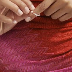 Pilgrim PAUSE Recycled Crystal Ring Rose/silver-plated -Pernille Corydon Butik 5700560096622 m2