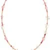 Pilgrim PAUSE Necklace With Freshwaterpearls Coral/silver-plated -Pernille Corydon Butik 5700560096639
