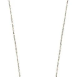 Pilgrim CALLIE Recycled Crystal Pendant Necklace Blue/silver-plated