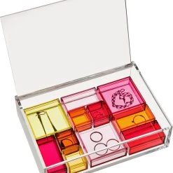 Nomess Copenhagen Clear Jewellery Box (packed W. Pink Collection Momabox )