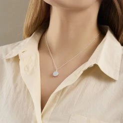 Pernille Corydon Jewellery Aura Blue Necklace Length 40-45 Cm -Pernille Corydon Butik 5711980050347