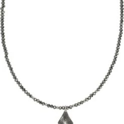 Hultquist Rhombus Perlehalskæde. Mål: 42 Cm