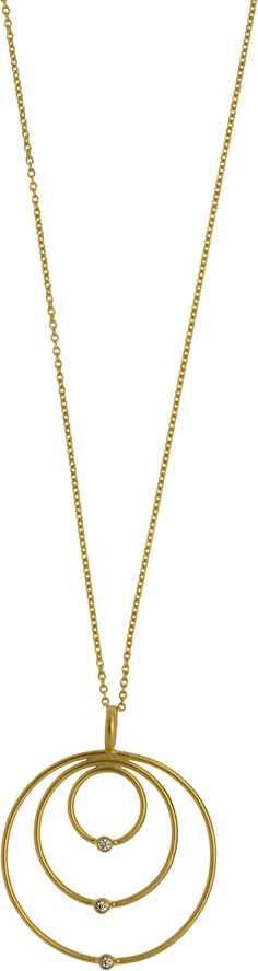 Hultquist Rings In Water Halskæde. Længde: 42 Cm 3 Hultquist Rings In Water Halskæde. Længde: 42 Cm