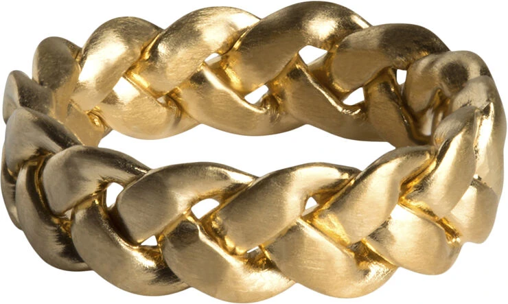 Big Braided Ring, gold-plated sterling silver - 46 Jane Kønig Big Braided Ring, Gold-plated Sterling Silver - 46 -Pernille Corydon Butik 5715180022814 2
