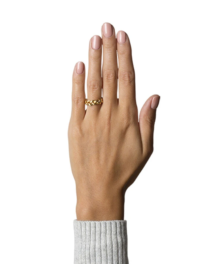 Big Braided Ring, gold-plated sterling silver - 46 Jane Kønig Big Braided Ring, Gold-plated Sterling Silver - 46 -Pernille Corydon Butik 5715180022814 3