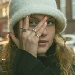 Jane K&oslash;nig Medium Reflection Ring, Gold-plated Sterling Silver-46 -Pernille Corydon Butik 5715180045950 6