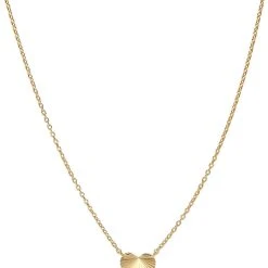 Jane K&oslash;nig Reflection Heart Necklace, Gold-plated Sterling Silver