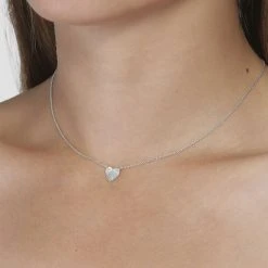 Jane Kønig Reflection Heart Necklace, Sterling Silver -Pernille Corydon Butik 5715180051074 2