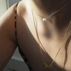 Jane Kønig Reflection Heart Necklace, Sterling Silver -Pernille Corydon Butik 5715180051074 3