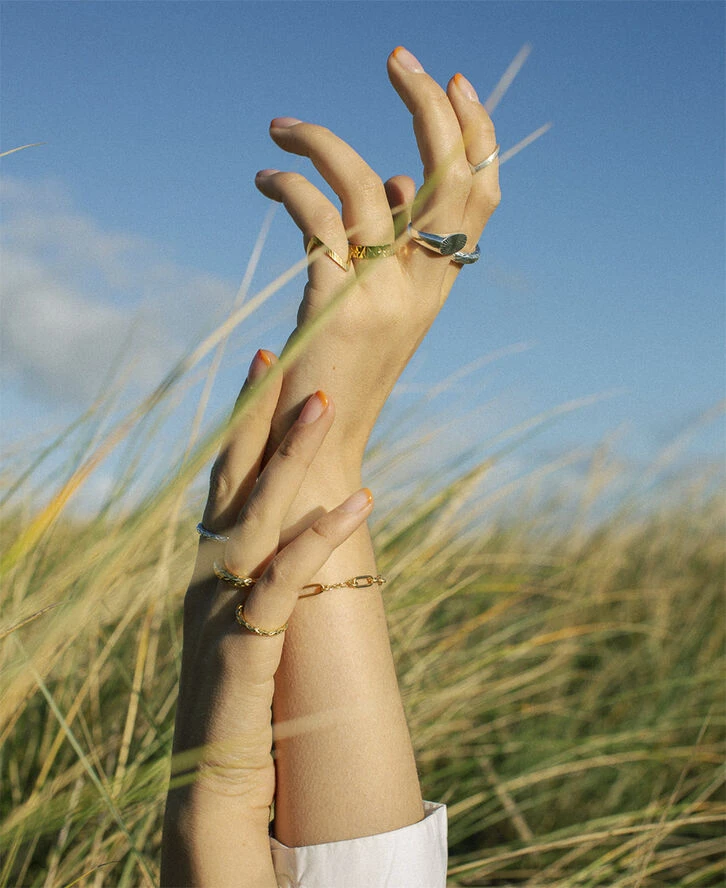 Reflection Signet ring, sterling silver-46 Jane Kønig Reflection Signet Ring, Sterling Silver-46 -Pernille Corydon Butik 5715180051951 5