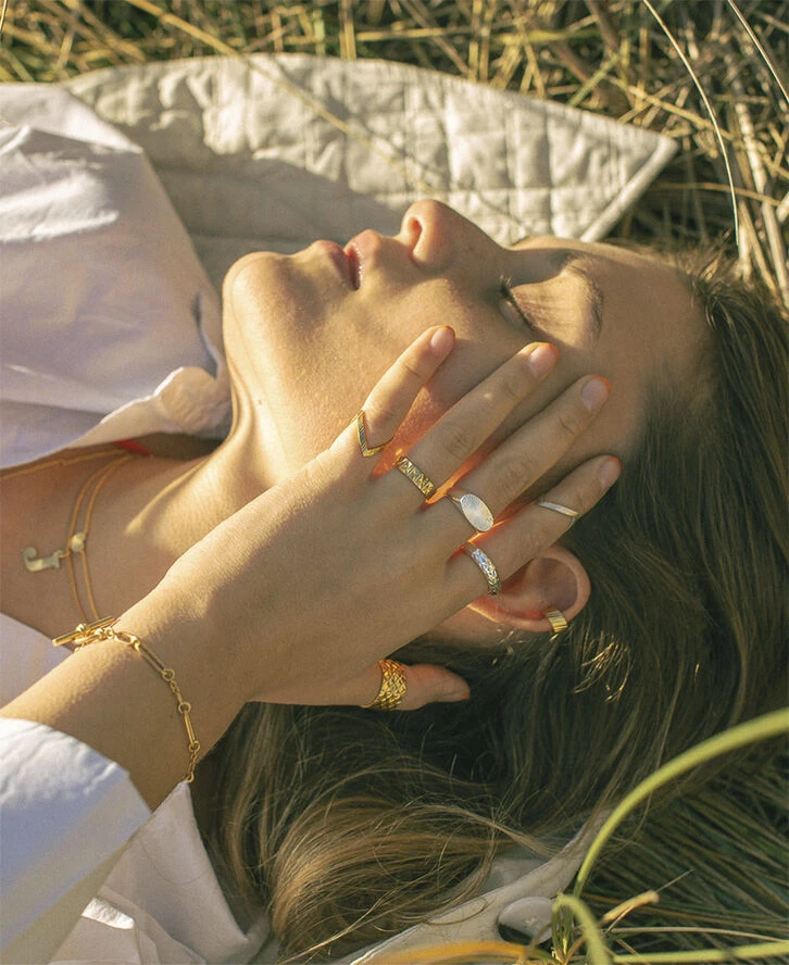 Reflection Signet ring, sterling silver-46 Jane Kønig Reflection Signet Ring, Sterling Silver-46 -Pernille Corydon Butik 5715180051951 6