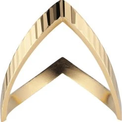 Jane Kønig Reflection V-ring, Gold-plated Sterling Silver-46 3 Jane Kønig Reflection V-ring, Gold-plated Sterling Silver-46 -Pernille Corydon Butik 5715180052095 2