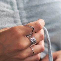 Jane Kønig Reflection V-ring, Sterling Silver-46 -Pernille Corydon Butik 5715180052170 5