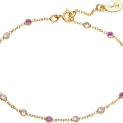 With Love Darling Pink Bezel Bracelet