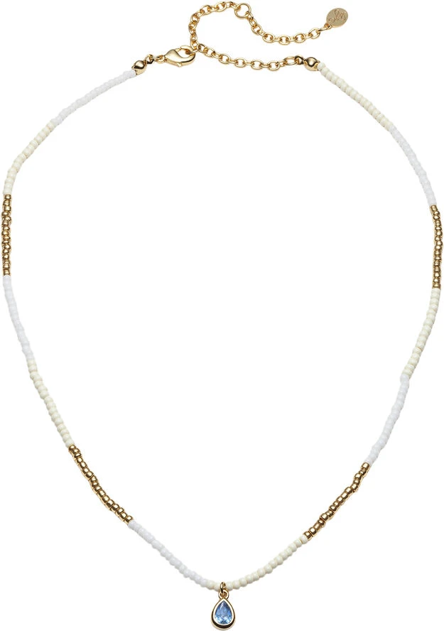 Waterdrop Beaded Necklace With Love Darling Waterdrop Beaded Necklace -Pernille Corydon Butik 700512260373