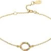With Love Darling Partnership Bracelet VERMEIL (925 Sterling Silver Gold Plated 2.5 Micr -Pernille Corydon Butik DELS071B