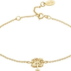With Love Darling Tree Of Life Bracelet VERMEIL (925 Sterling Silver Gold Plated 2.5 Mic