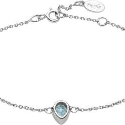 With Love Darling Water Drop Bracelet Sterling Silver