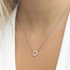 Sif Jakobs Jewellery BIELLA PICCOLO NECKLACE , BIELLA PICCOLO NECKLACE 45cm -Pernille Corydon Butik SJ C3371 CZ 1
