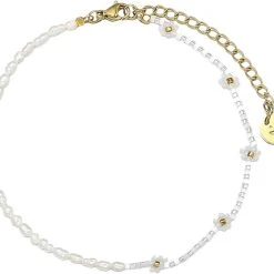 Sui Ava Daisy Freshwater Anklet