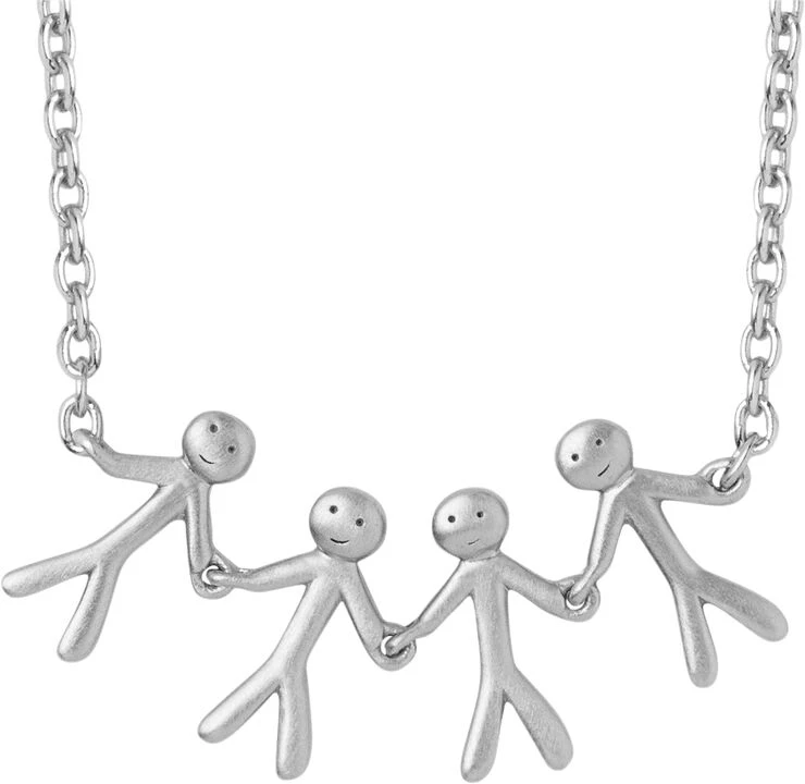 BYBIEHL Together Family 4 Necklace - Silver 5 BYBIEHL Together Family 4 Necklace - Silver - Billede 3
