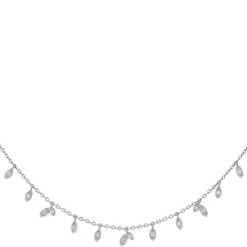 BYBIEHL Jungle Vine Sparkle Necklace - Silver